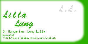 lilla lung business card